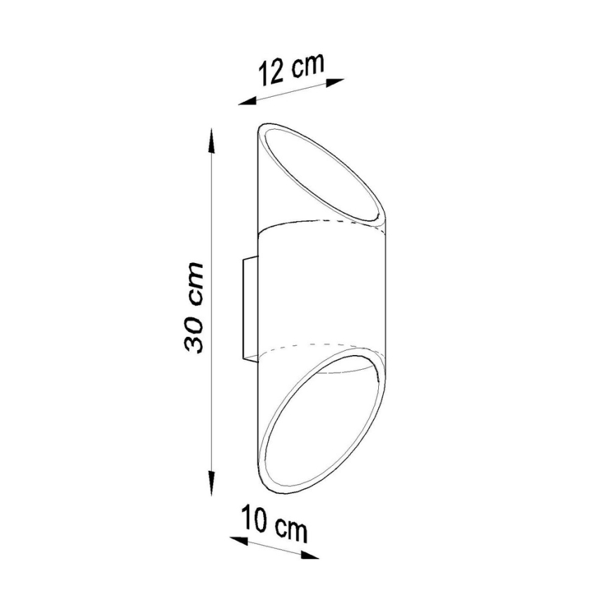 Luz de parede PENNE 30 1xG9/40W/230V branco