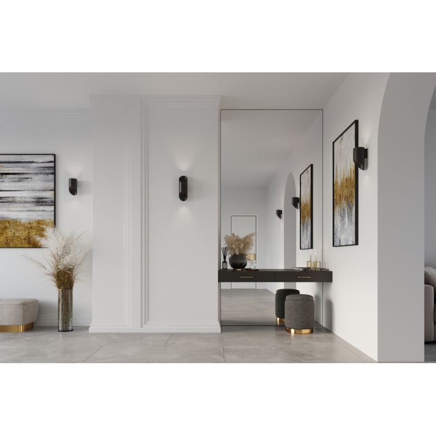 Luz de parede PENNE 30 1xG9/40W/230V preto antigo