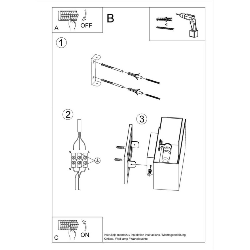 Luz de parede PIEGARE 1xG9/40W/230V