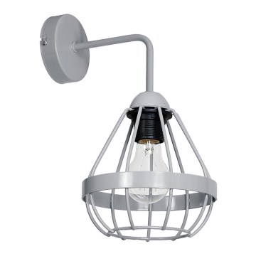 Luz de parede RING 1xE27/60W/230V cinzento
