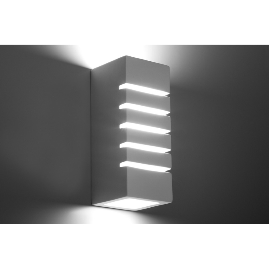Luz de parede SAMIR 1xE27/60W/230V branco