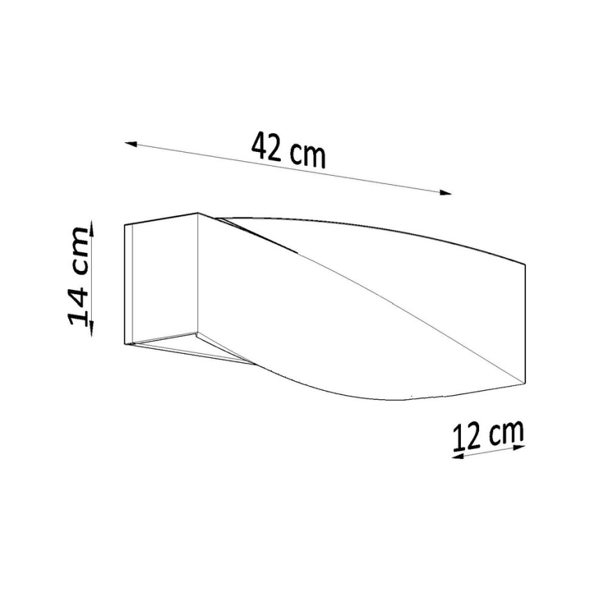 Luz de parede SIGMA 1xE27/60W/230V branco