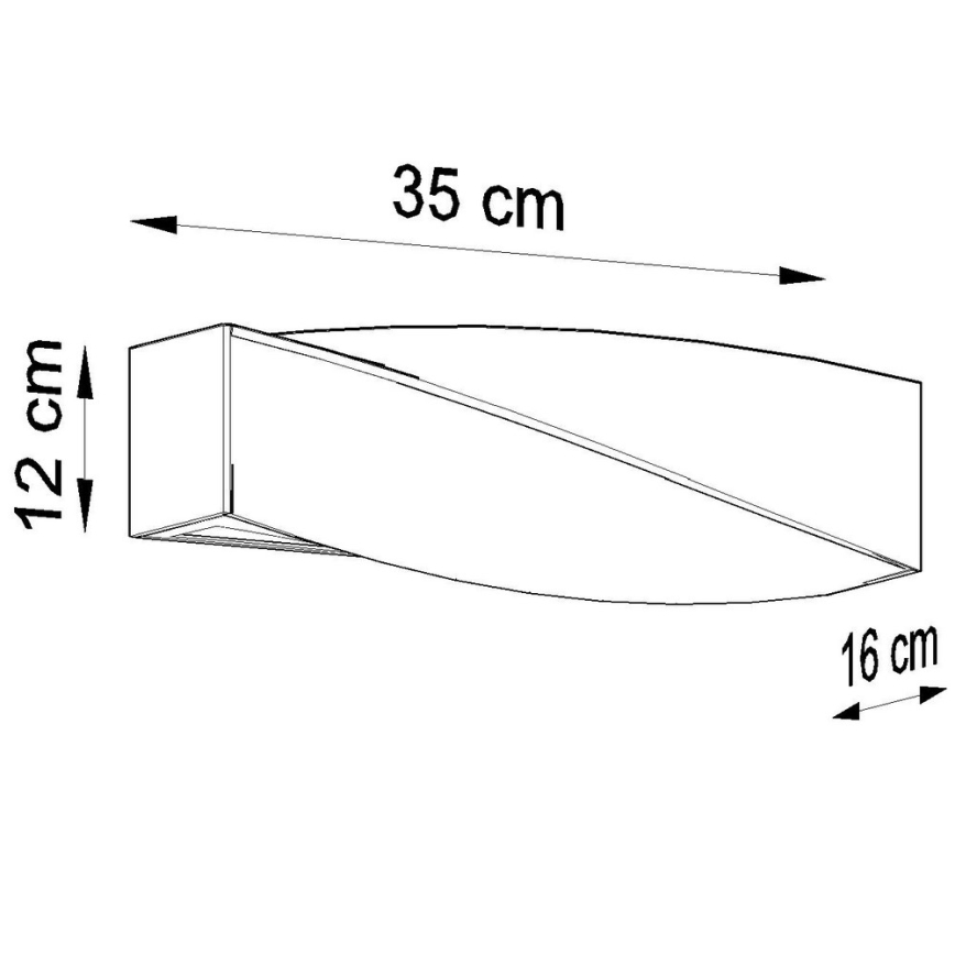 Luz de parede SIGMA MINI 1xE27/60W/230V branco