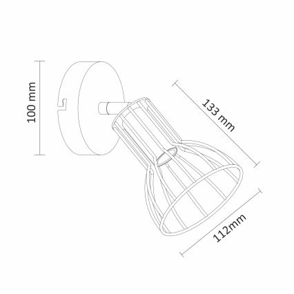 Luz de parede SOFIA 1xE14/8W/230V