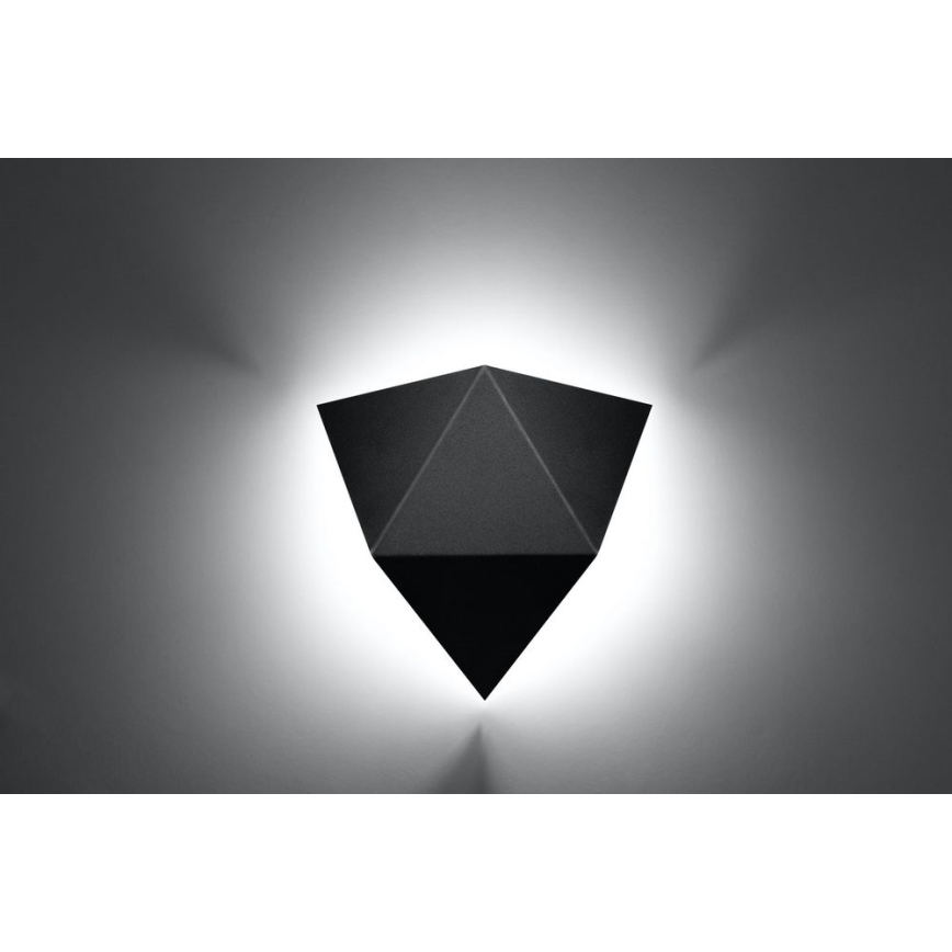 Luz de parede SOLIDO 2xG9/40W/230V preto antigo