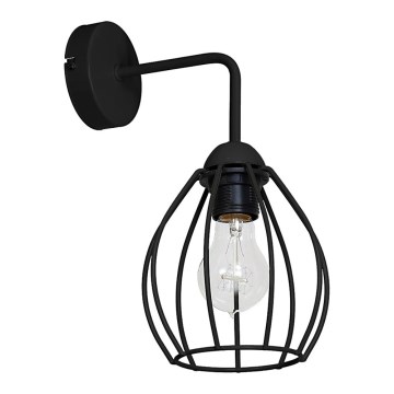 Luz de parede STAR 1xE27/60W/230V preto antigo