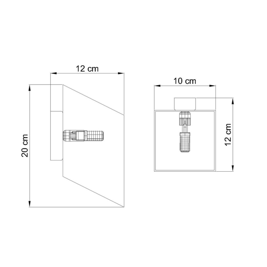 Luz de parede TUNNEL 1xG9/40W/230V