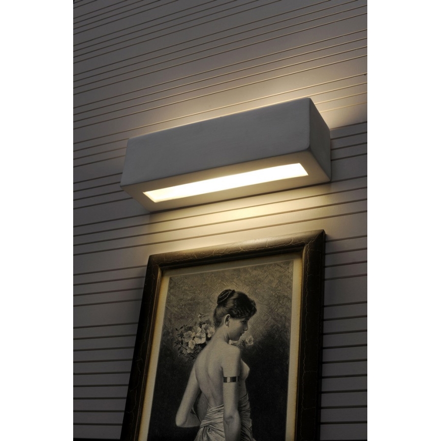Luz de parede VEGA 1xE27/60W/230V branco