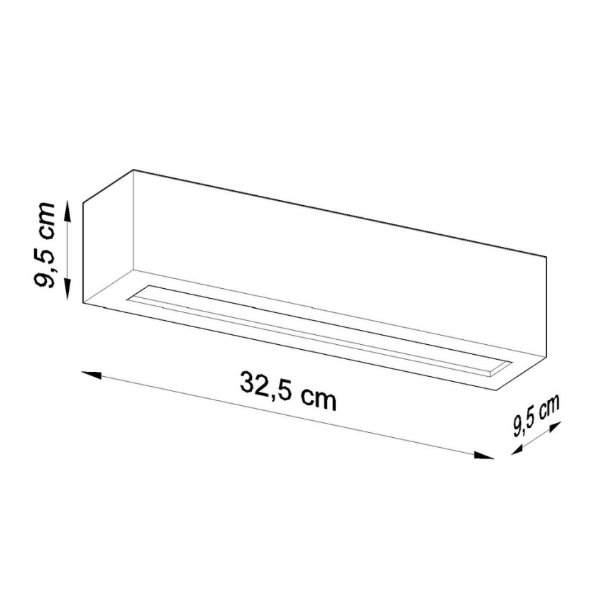 Luz de parede VEGA 1xE27/60W/230V branco
