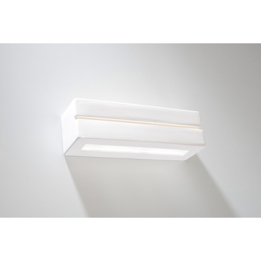 Luz de parede VEGA LINE 1xE27/60W/230V branco