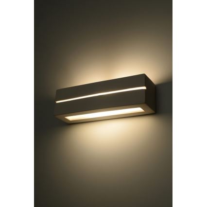 Luz de parede VEGA LINE 1xE27/60W/230V branco