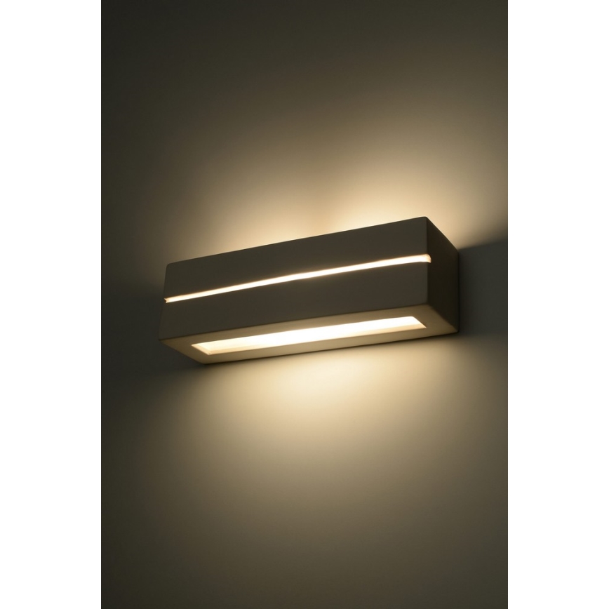 Luz de parede VEGA LINE 1xE27/60W/230V branco