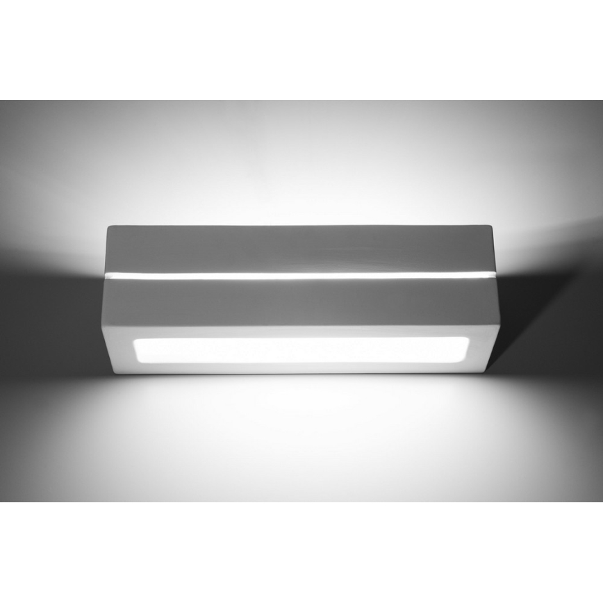 Luz de parede VEGA LINE 1xE27/60W/230V branco