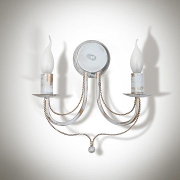 Luz de parede VERSA 2xE14/40W/230V branco 29 cm