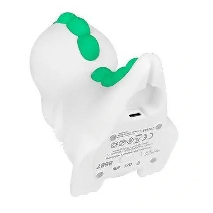 Luz de presença para crianças LED RGB regulável recarregável LED/2,5W/5V 3000K 1200 mAh dinossauro