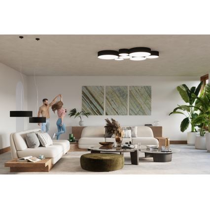 Luz de teto ARENA 35 2xE27/60W/230V preto antigo