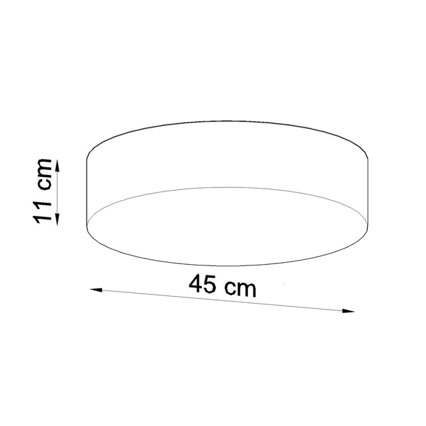 Luz de teto ARENA 45 3xE27/60W/230V branco