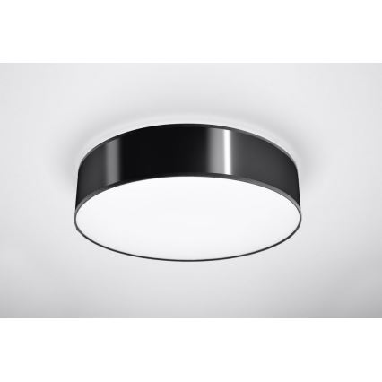 Luz de teto ARENA 45 3xE27/60W/230V preto antigo
