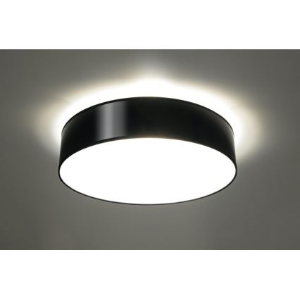 Luz de teto ARENA 45 3xE27/60W/230V preto antigo