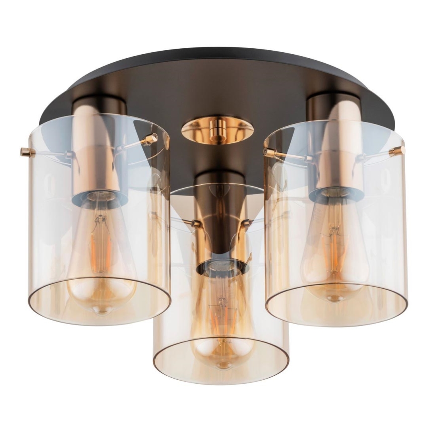 Luz de teto ATMAN 3xE27/60W/230V bronze