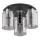 Luz de teto ATMAN 3xE27/60W/230V cromo brilhante