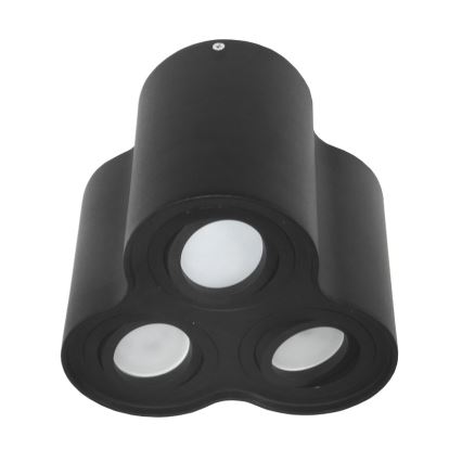 Luz de teto BAROCO 3xGU10/30W/230V preto