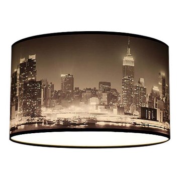 Luz de teto CITY arranha-céus a preto e branco 2xE27/60W/230V