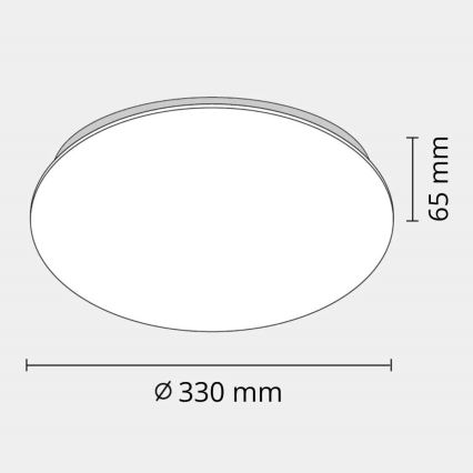 Luz de teto de casa de banho LED ADAR LED/17W/230V IP44 4000K