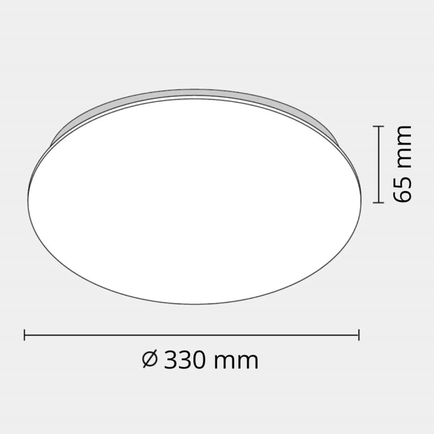 Luz de teto de casa de banho LED ADAR LED/17W/230V IP44 4000K