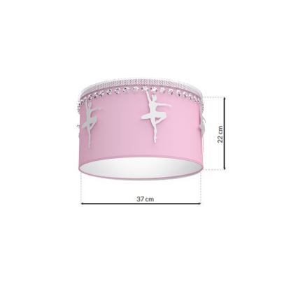 Luz de teto de criança BALLET 1xE27/60W/230V