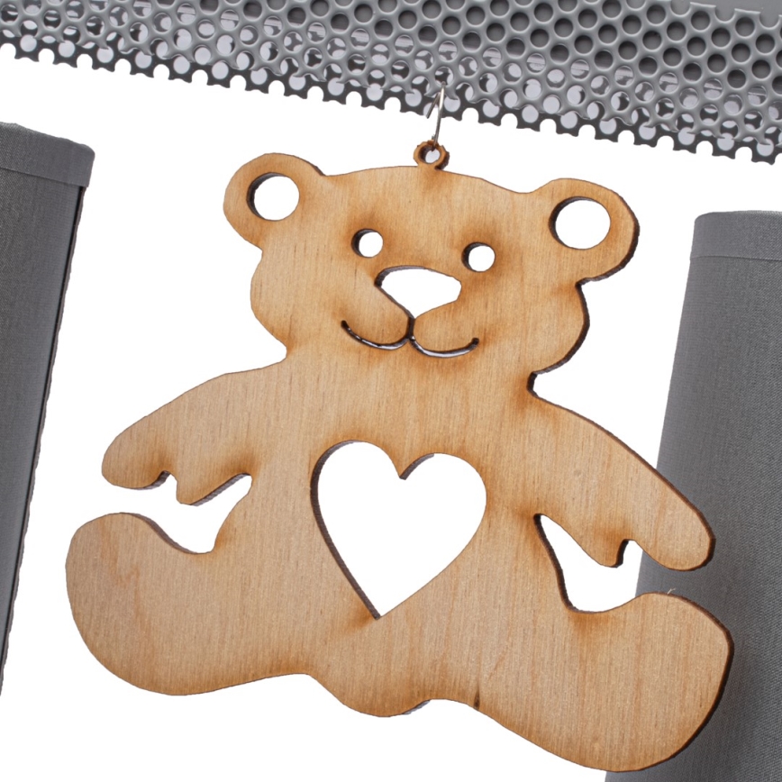 Luz de teto de criança BEAR 2xE27/60W/230V