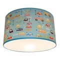 Luz de teto de criança CARS 2xE27/60W/230V AZUL