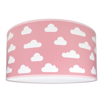Luz de teto de criança CLOUDS PINK 2xE27/60W/230V rosa