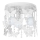Luz de teto de criança ELZA butterflies 3xE27/60W/230V branco