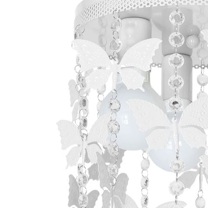 Luz de teto de criança ELZA butterflies 3xE27/60W/230V branco