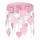 Luz de teto de criança ELZA hearts 3xE27/60W/230V rosa