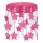 Luz de teto de criança ELZA stars 3xE27/60W/230V rosa escuro