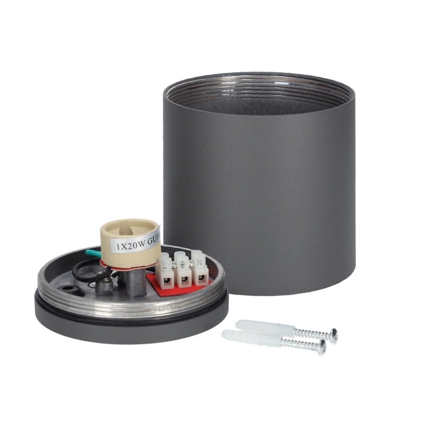 Luz de teto de exterior QUAZAR 1xGU10/20W/230V IP44