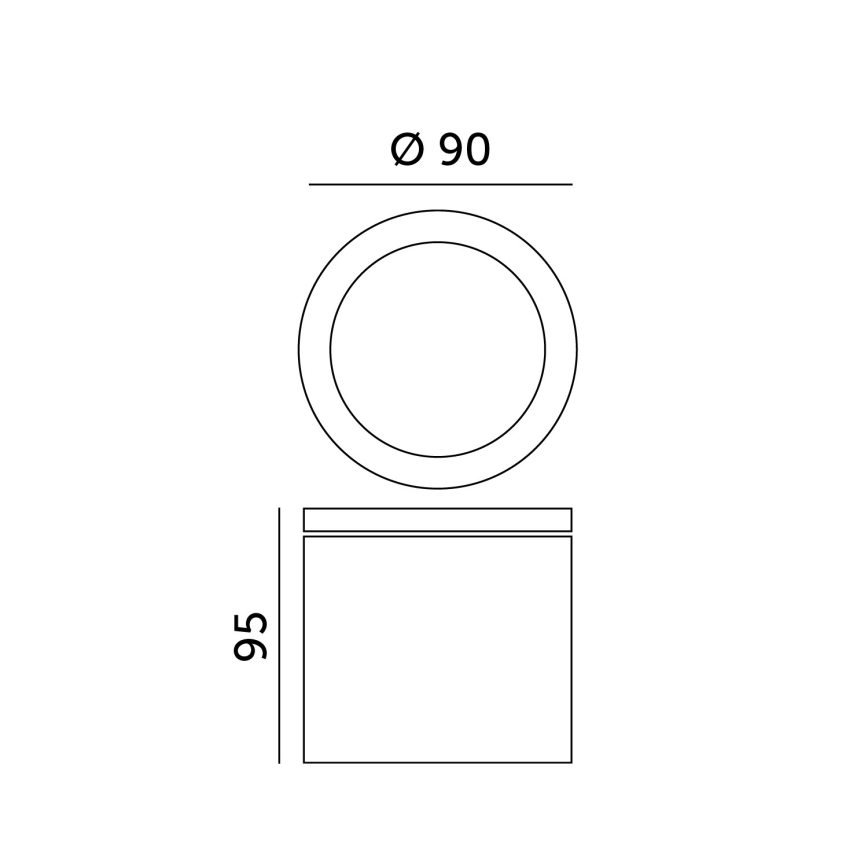 Luz de teto de exterior QUAZAR 1xGU10/20W/230V IP44
