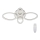 Luz de teto fosca LED com controlo remoto MESSINA 1xLED/52W/230V