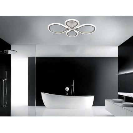 Luz de teto fosca LED com controlo remoto TRIESTE 1xLED/52W/230V