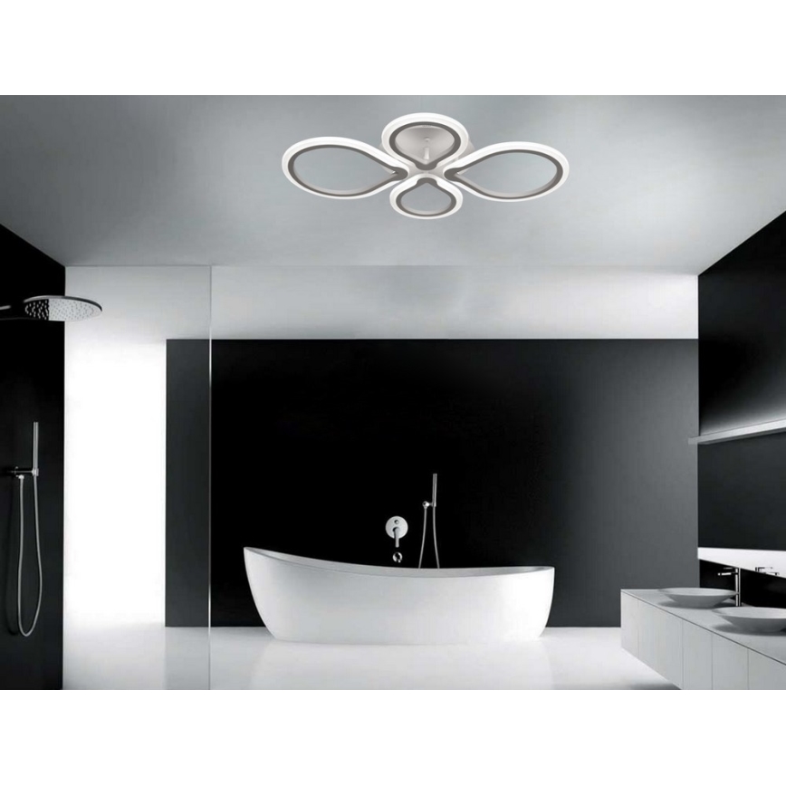 Luz de teto fosca LED com controlo remoto TRIESTE 1xLED/52W/230V