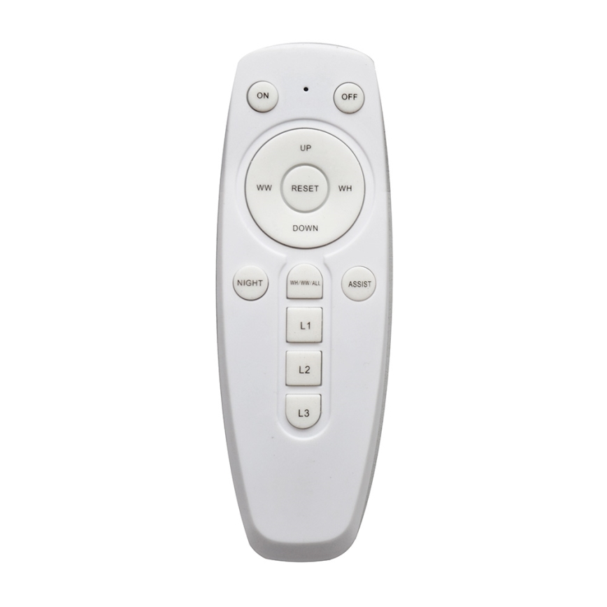 Luz de teto fosca LED com controlo remoto TRIESTE 1xLED/52W/230V