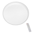 Luz de teto fosca LED CRUZ com controlo remoto 1xLED/40W/230V 2000lm