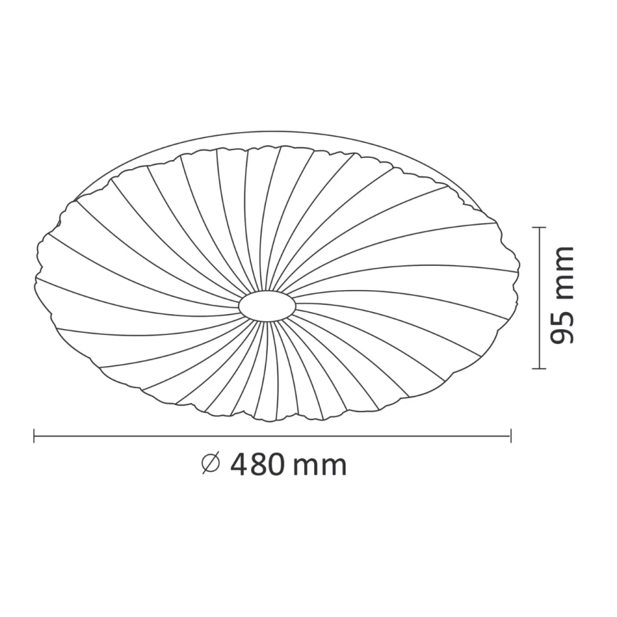 Luz de teto fosca LED FLOWER LED/36W/230V + RC