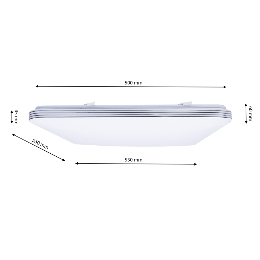 Luz de teto fosca LED PALERMO LED/72W/230V