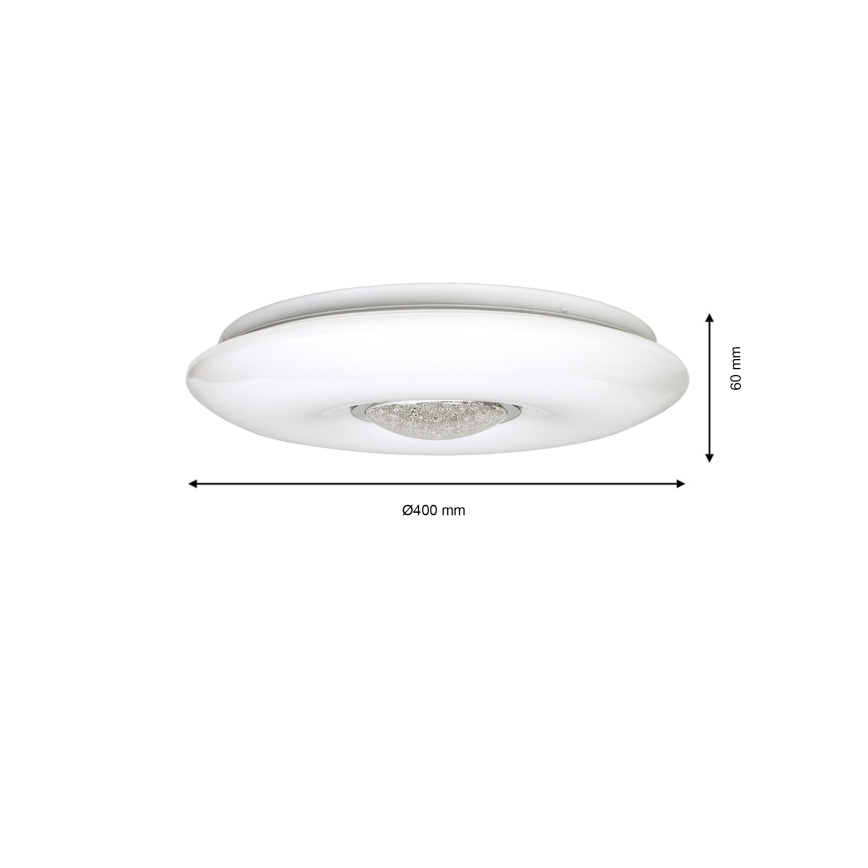 Luz de teto fosca LED VELA LED/24W/230V
