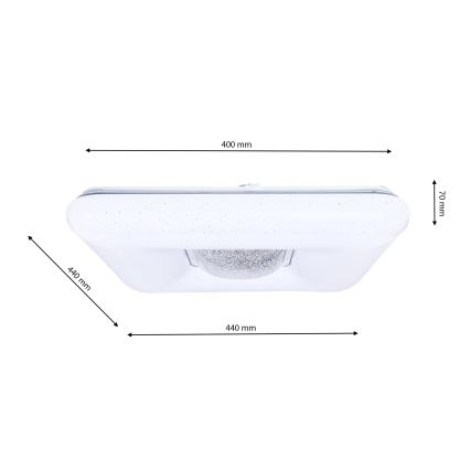 Luz de teto fosca LED YAX LED/24W/230V