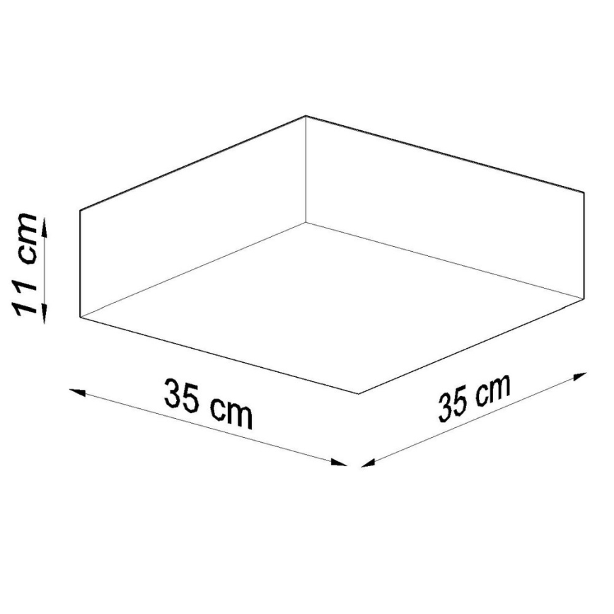 Luz de teto HORUS 35 2xE27/60W/230V cinzento