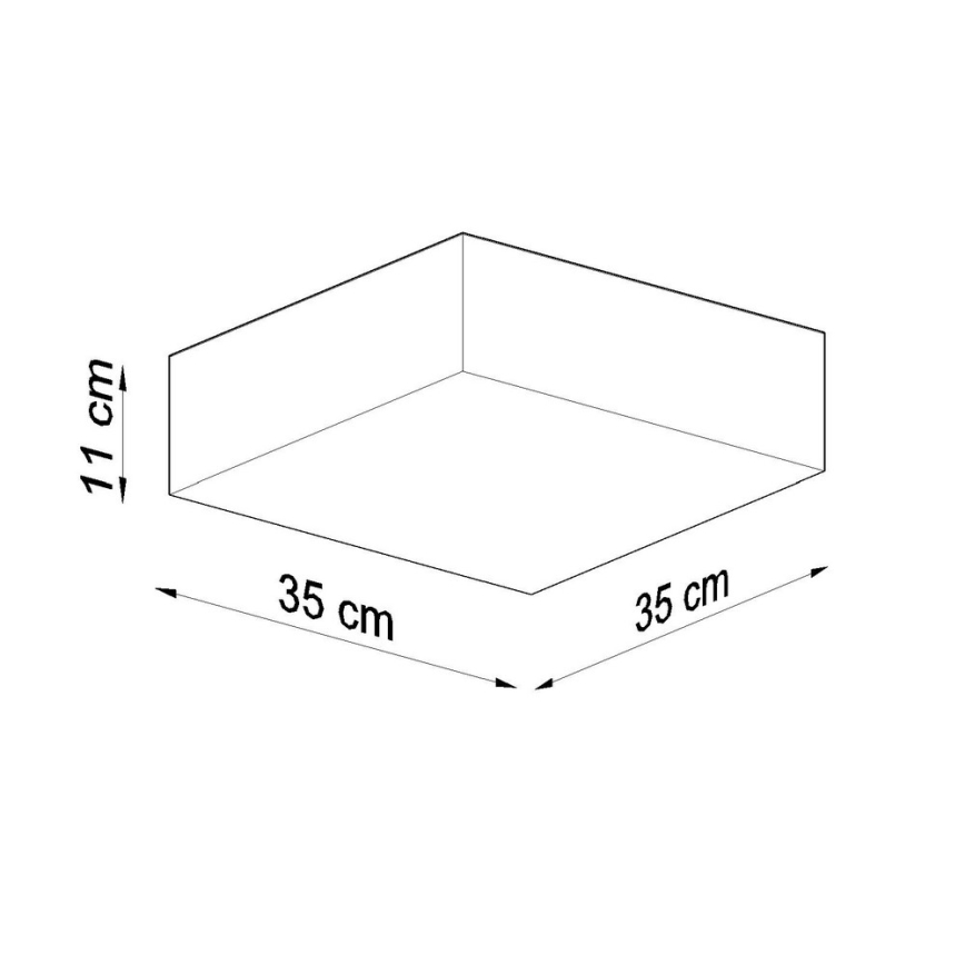 Luz de teto HORUS 35 2xE27/60W/230V preto antigo